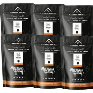 Campers Pantry Dehydrated Meals Box of 6 / Whisky Freeze-dried Ice Cream CPVDLCW5023P