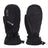 Pair of XTM Whistler II GORE-TEX snow mitts in Black, back and palm with wrist strap and barrel lock toggles