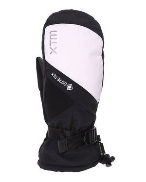 XTM Whistler II snow mitt with white back panel, GORE-TEX logo and black adjustable cuff