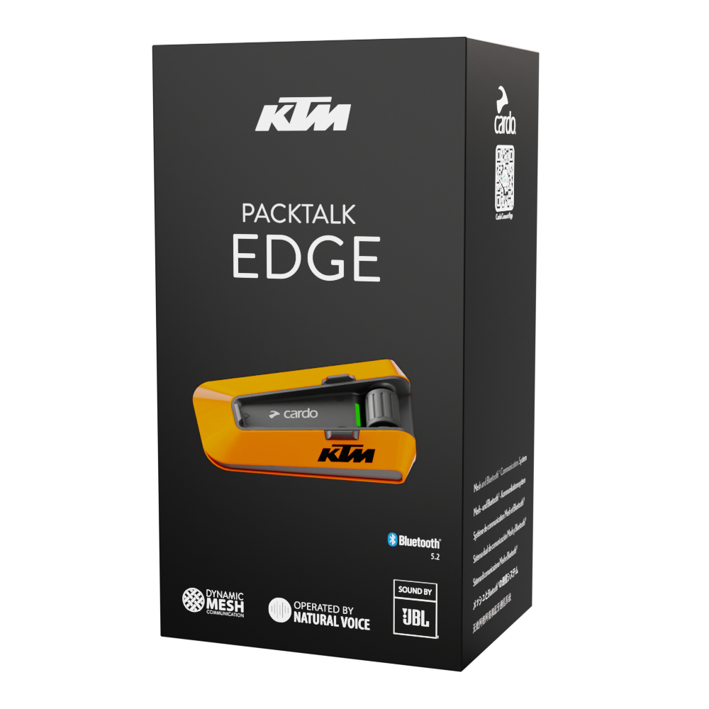 Cardo Packtalk Edge KTM Helmet Intercom - Single 7