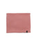 XTM Kids Microfleece X neck warmer in Dusty Rose pink fleece, laid flat with the XTM clamp label