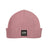 Rose Dust XTM Kids Hangout Polylana Eco Beanie, dusty pink rib knit with roll-up cuff and black XTM badge