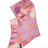 XTM Kids Blindside balaclava in Aurora Lavender, a pink and purple swirl print, side view with pink trim