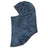 XTM Kids Blindside balaclava in Indigo Haze, a slate blue thermal jersey, side view with XTM tab