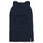 XTM Kids Cub fleece balaclava in Navy, front view showing the face opening, ears and woven XTM label
