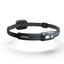 BioLite HeadLamp 425 in Grey/Black, three-quarter view showing the flat front and rear battery