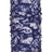 XTM Tempo neck tube in Flowerfields, deep navy with a white and lilac floral print, standing upright