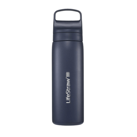 LifeStraw Water Bottle 500 ml / Aegean Sea Go 2.0 Stainless Steel Water Filter Bottle LGV418ASWW