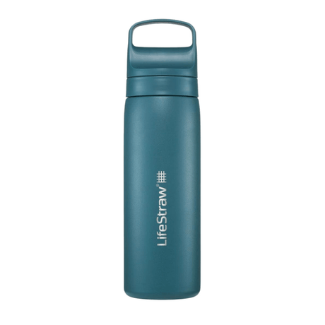 LifeStraw Water Bottle 500 ml / Laguna Teal Go 2.0 Stainless Steel Water Filter Bottle LGV418TLWW