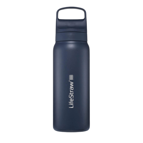 LifeStraw Water Bottle 700 ml / Aegean Sea Go 2.0 Stainless Steel Water Filter Bottle LGV42SASWW