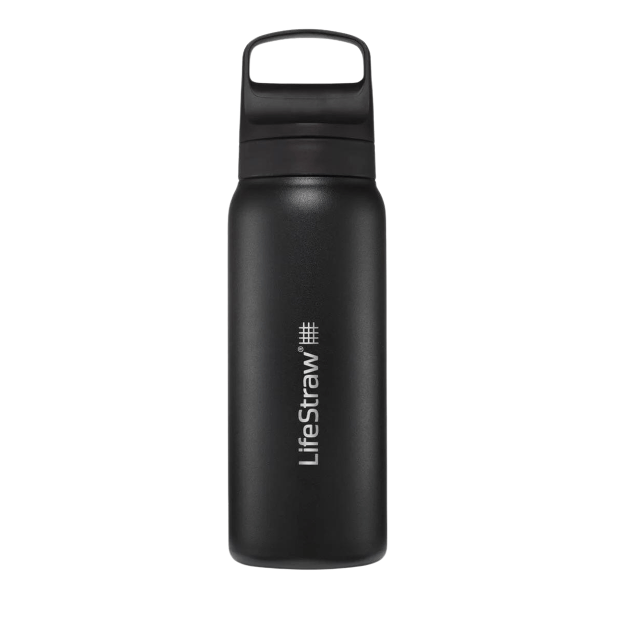 LifeStraw Water Bottle 700 ml / Black Go 2.0 Stainless Steel Water Filter Bottle LGV42SBKWW