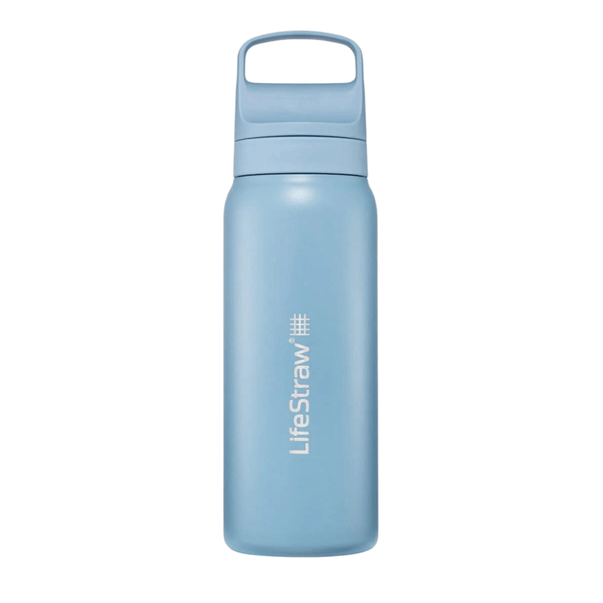 LifeStraw Water Bottle 700 ml / Icelandic Blue Go 2.0 Stainless Steel Water Filter Bottle LGV42SBLWW