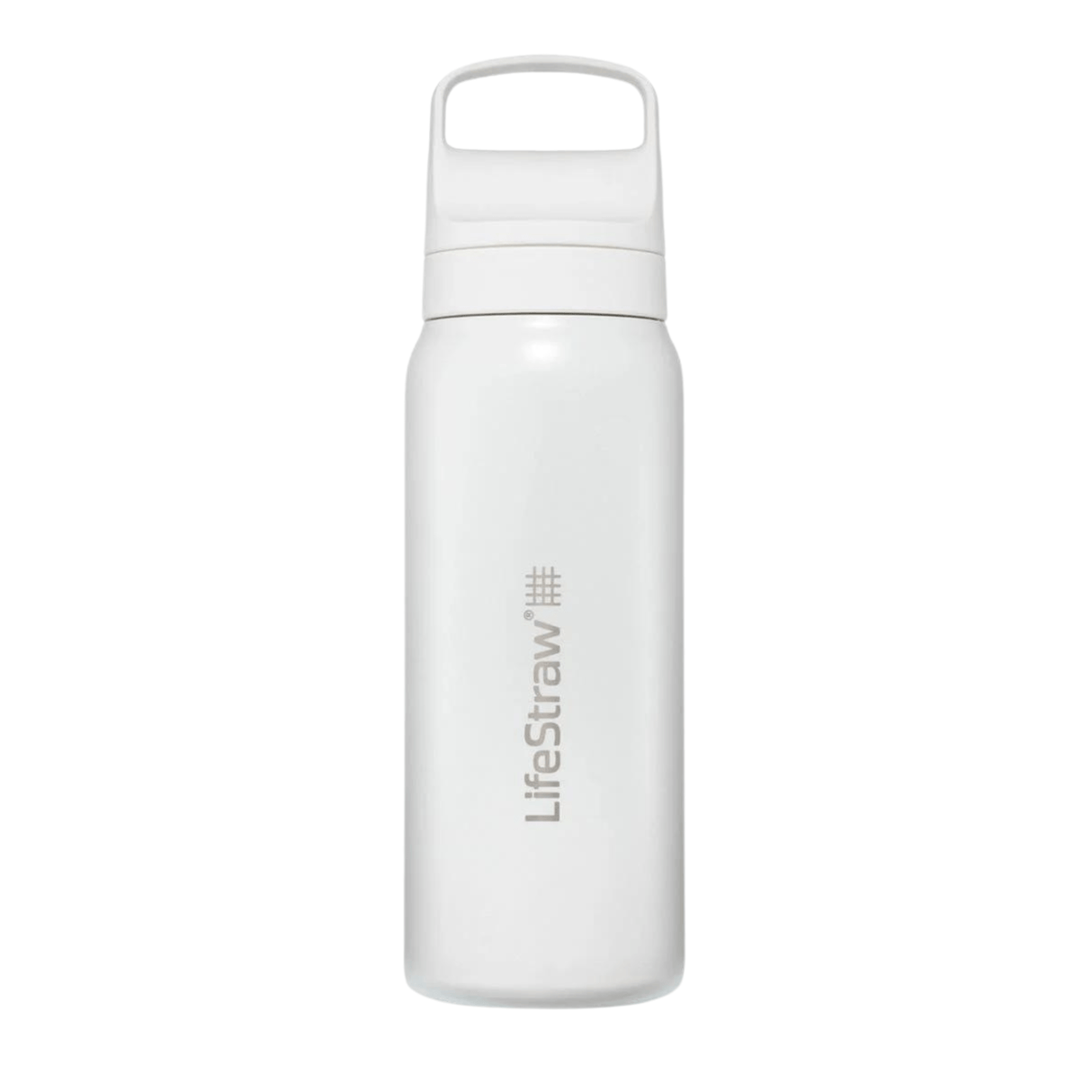 LifeStraw Water Bottle 700 ml / White Go 2.0 Stainless Steel Water Filter Bottle LGV42SWHWW