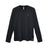 XTM Adventure170 merino long sleeve thermal in black, laid flat, front view with chest logo