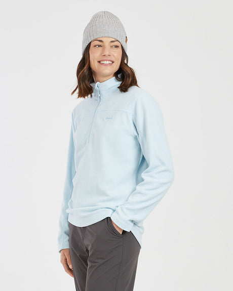 Milanesia 1/4 Neck Fleece Sky Blue