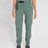 XTM Wye River women's zip-off hiking pants in Spruce Green with black belt, front view