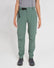 XTM Wye River women's zip-off hiking pants in Spruce Green with black belt, front view