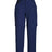 XTM Wye River zip-off hiking pant in Naval Blue laid flat, full length with belt and knee zip seam