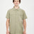 Man wearing the XTM Dunkeld short sleeve hiking shirt in Light Khaki, front view