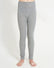 XTM Kids Heatflex Thermal Pant in Charcoal Marle, front view on a child