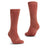 Pair of XTM Kids Heater thick Merino socks in Dusty Pink with HEATER down the leg