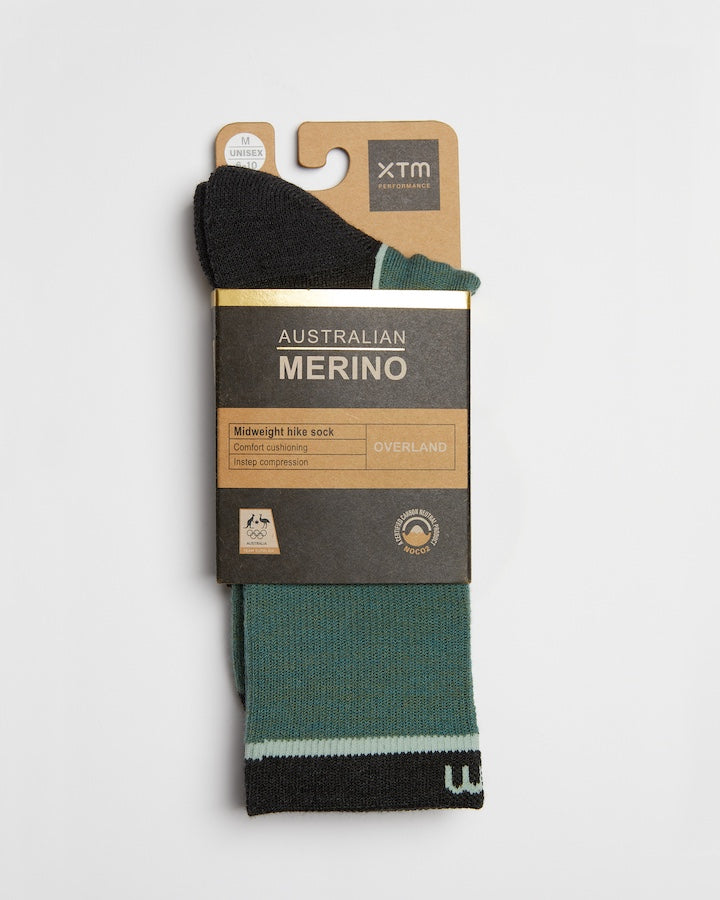 Overland Mid-weight Merino Wool-Blend Hiking Sock