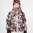 Girl in goggles wearing the Flowerfields XTM Kids Snowcone Snow Jacket, plum floral print