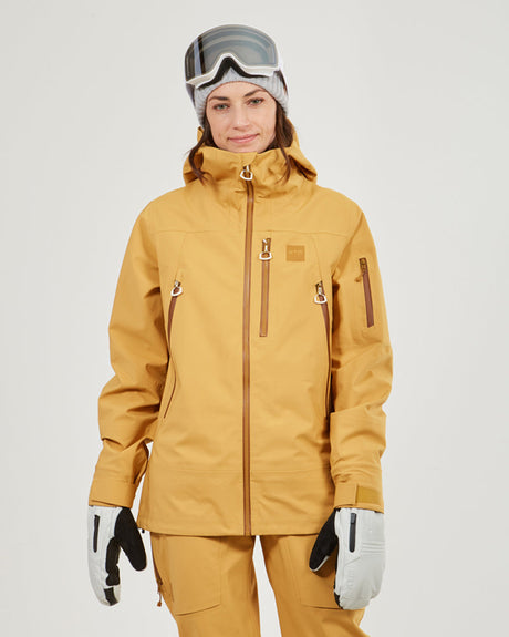 XTM Womens Solitaire Ski Jacket Mustard