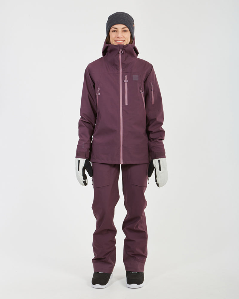 XTM Womens Solitaire Ski Jacket Plum