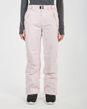 Front view of the XTM Smooch women's ski pants in Blossom pink