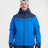 XTM Quantum men's snow jacket in Marine Blue with navy shoulders, front view