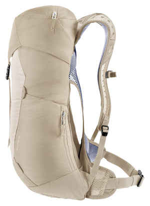 Deuter AC Lite 16 in Alu Greystone, front three-quarter view of the slim pack body