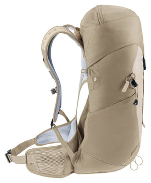 Deuter AC Lite 24 in Alu Greystone, side view with mesh hip fin and side pocket