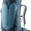 Deuter AC Lite 24 in Atlantic Ink, light blue front panel on a navy pack