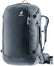 Deuter Access 55 travel backpack in Black, front three-quarter view