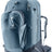 Deuter Access Pro 65 in Atlantic Ink, blue-grey travel pack with the daypack attached