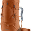 Deuter Aircontact Lite 35 + 10 SL in Pecan Mocha, burnt orange trekking pack, front three-quarter view