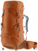 Deuter Aircontact Lite 35 + 10 SL in Pecan Mocha, burnt orange trekking pack, front three-quarter view