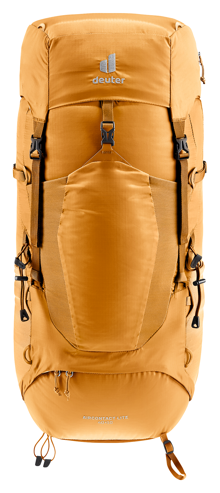 Deuter Aircontact Lite 40 + 10 in Amber Maple, straight-on front view