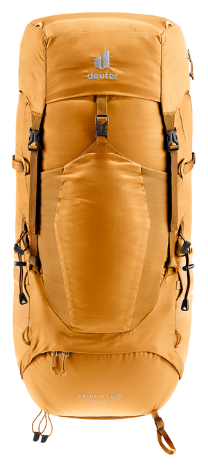Deuter Aircontact Lite 40 + 10 in Amber Maple, straight-on front view