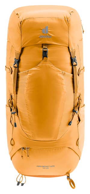 Deuter Aircontact Lite 50 + 10 in Amber Maple, straight-on front view