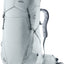 Deuter Aircontact Ultra 45+5 SL women's trekking pack in Tin Shale, light grey front three-quarter view