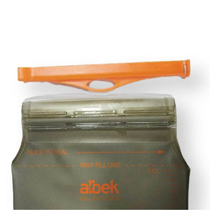 Albek Reusable Hydration Bladder Hydration Spare 2.0L FFP Bladder INCL MSILE Bite Valve AB13005090