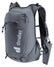 Deuter Ascender 13 trail running vest in Black, front three-quarter view with pole holster hanging from the strap