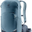 Deuter Bike I 20 in Atlantic Ink, blue-grey cycling backpack, front three-quarter view