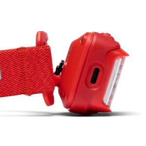 Black Diamond Storm in Octane red tilted forward on its bracket