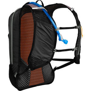 Octane 12 from a three-quarter back angle, showing the harness straps and ventilated back panel