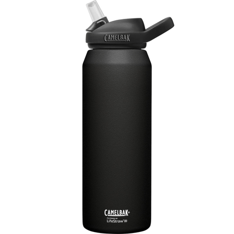 Camelbak Water Bottle Black Eddy+ Stainless Steel Vacuum Insulated Bottle (LifeStraw) CB2552001001