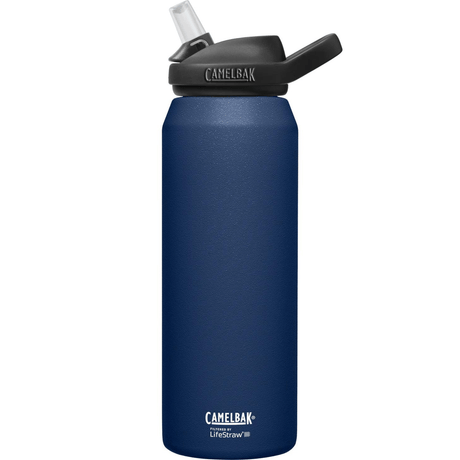 Camelbak Water Bottle Navy Eddy+ Stainless Steel Vacuum Insulated Bottle (LifeStraw) CB2552401001