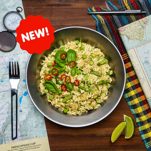 Campers Pantry Dehydrated Meals Single Serve / Green Thai Chicken Curry Freeze-dried Expedition Meals CPGTC10024